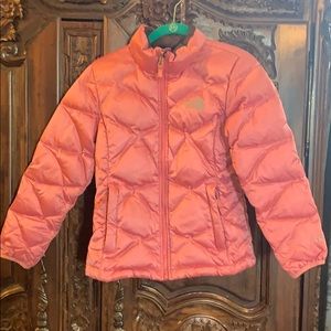Girl’s North Face coat goose down 550 quilted